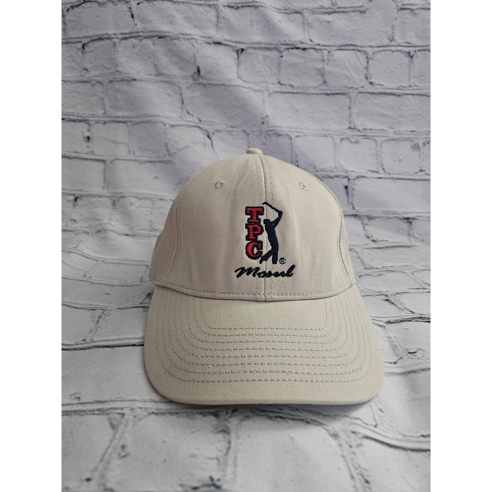 NWT The Game TPC Sawgrass Golf Hat Tan Adjustable Strapback Cap United We Stand